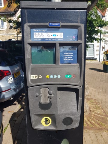 Fore Street Car Park Beer payment machine