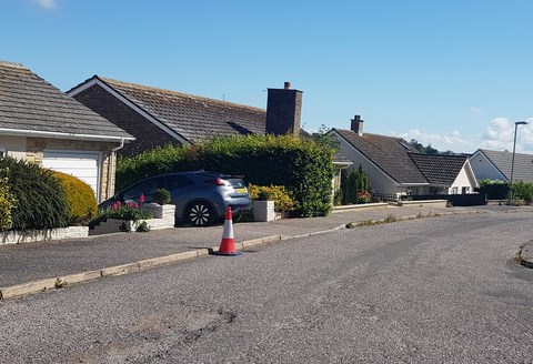 Cones in Southdown Close Beer